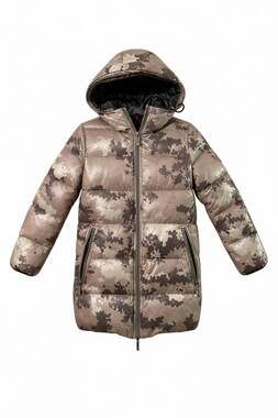Moncler Enfant Girls Bellevue Down Puffer Coat Size 4-6